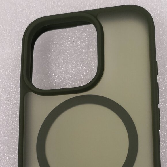 SUPFINE Magnetic for iPhone 16 Pro Case. Green Slim Translucent Matte Shockproof - Picture 6 of 8